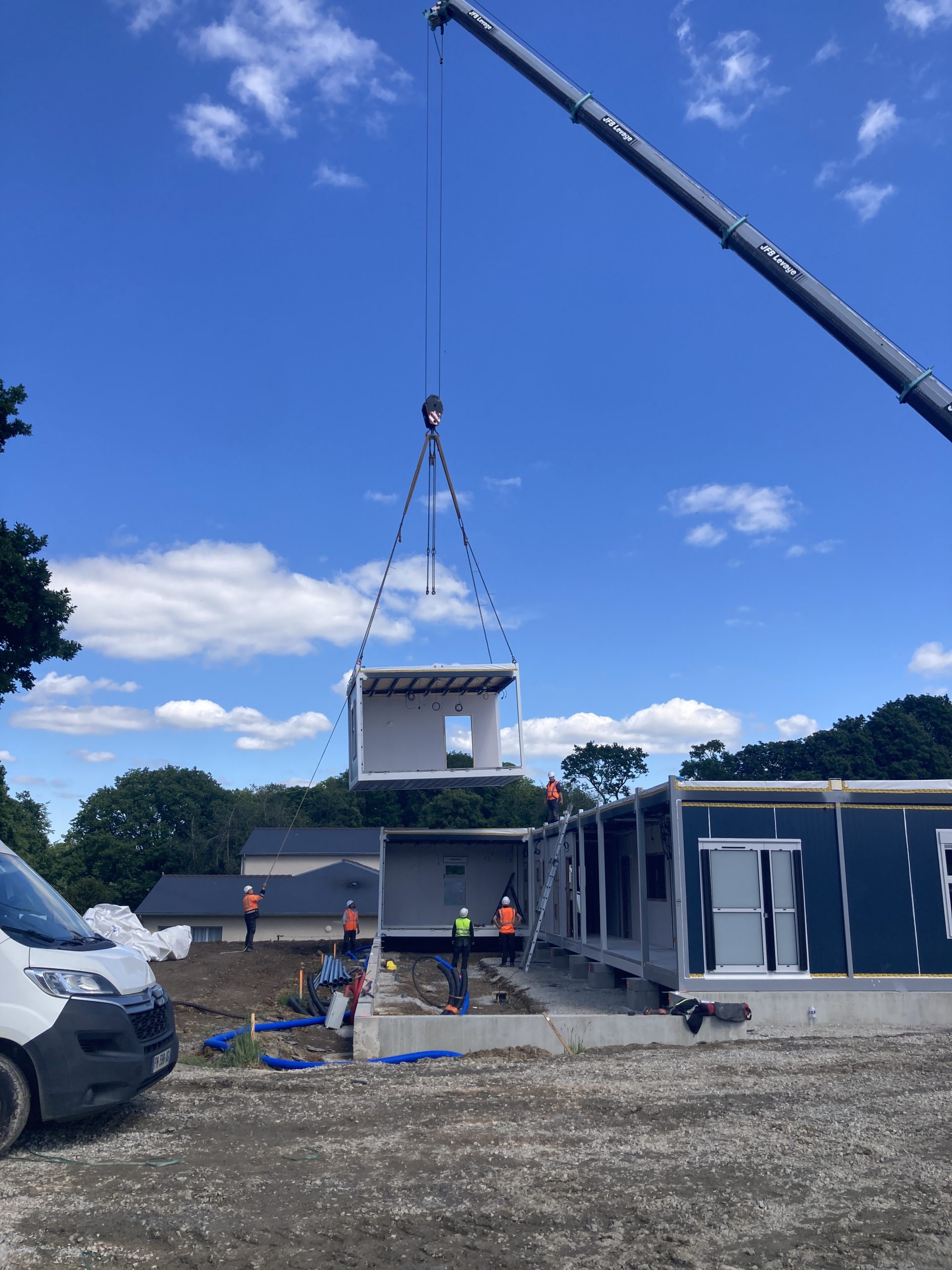 Pose des modules crèche de Guerlédan 2